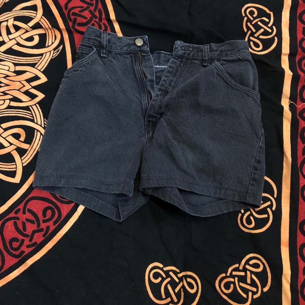WRANGLER black High waisted denim shorts